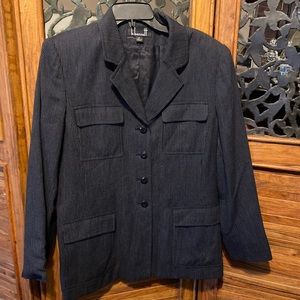 Vintage Pinstripe Blazer Suit Jacket